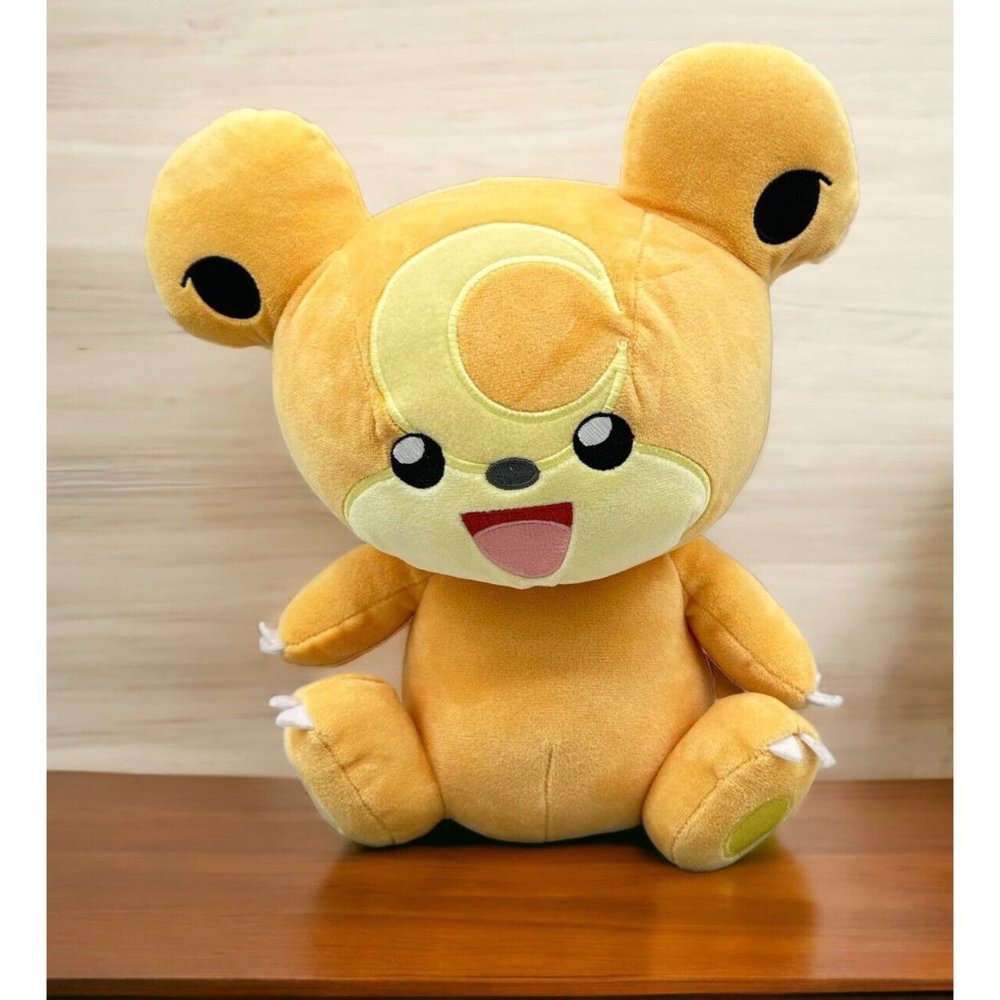 2021 Jazwares Pokemon Teddiursa Stuffed Animal Plush 10” Crescent Moon